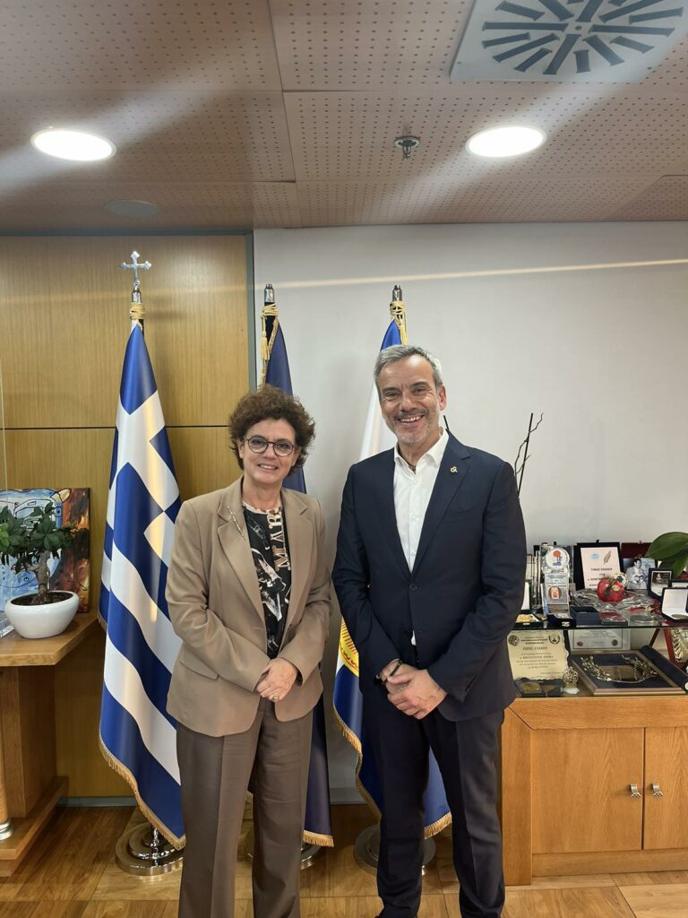 Συνάντηση του Δημάρχου Θεσσαλονίκης Κωνσταντίνου Ζέρβα με τη νέα Πρόεδρο του Συνδέσμου Βιομηχανιών Ελλάδος Λουκία Σαράντη
