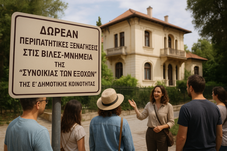 Δωρεάν περιπατικές ξεναγήσεις στην Ε’ Κοινότητα.