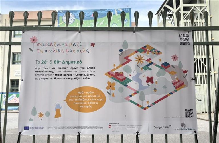 Εκδήλωση Ενημέρωσης του 26ου και του 80ου Δημοτικού Σχολείου στο πλαίσιο υλοποίησης του Ευρωπαϊκού Έργου Horizon Europe – Commit 2 Green