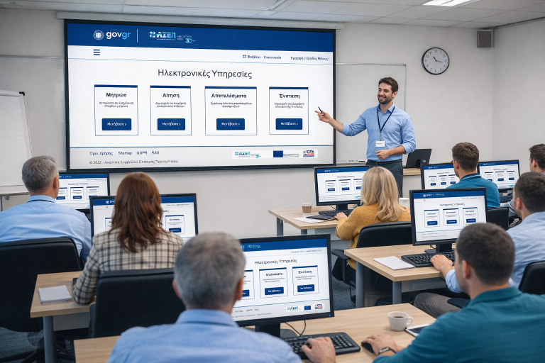 Εργαστήριο (workshop) για εργαζομένους & ανέργους για την Πλατφόρμα του ΑΣΕΠ.